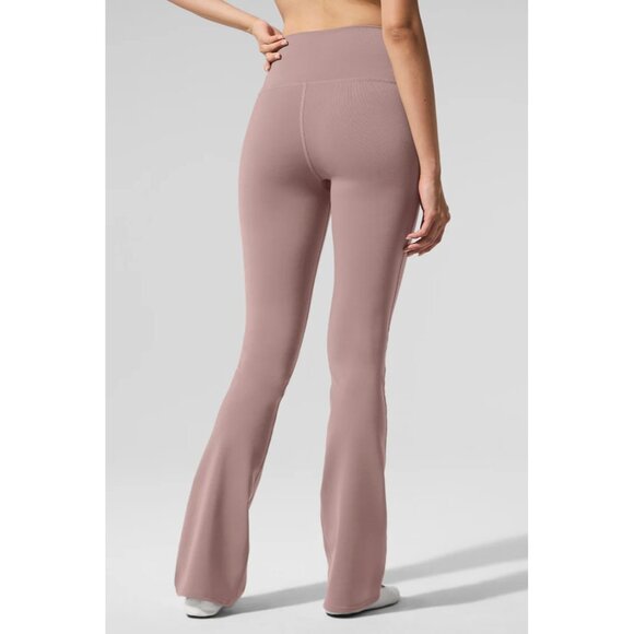 Alo Yoga Airbrush High-Waist Bootcut Legging in Taupe - Picture 4 of 5
